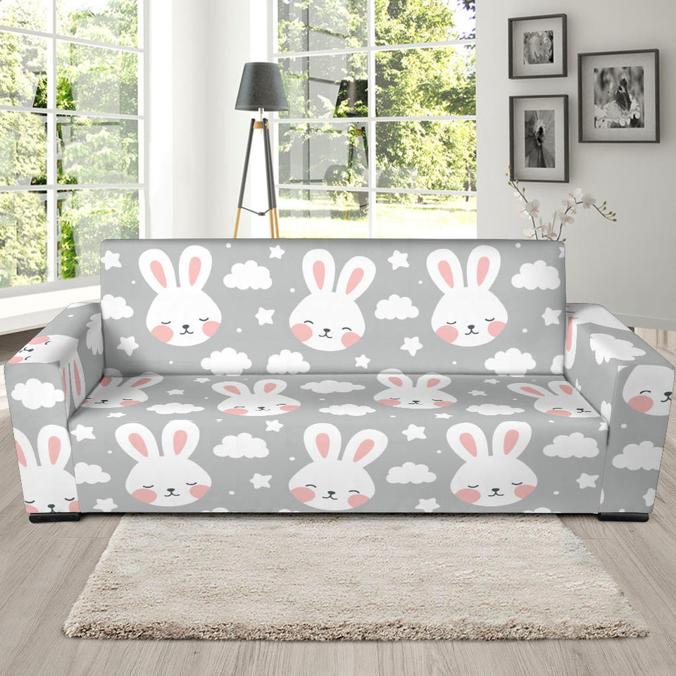 Rabbit Cloud Pattern Sofa Slipcover