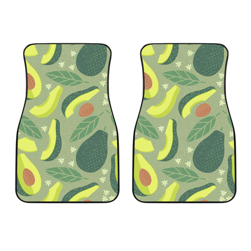 Avocado Pattern  Front Car Mats