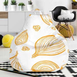 Hand Drawn Onion Pattern Bean Bag Cover