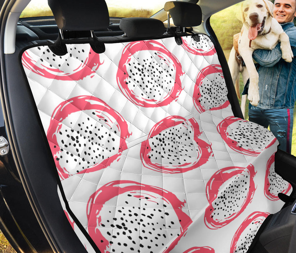 Hand Drawn Dragon Fruit Dog Car Seat Covers
