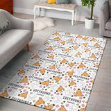 Greyhound Pattern Print Design 03 Area Rug