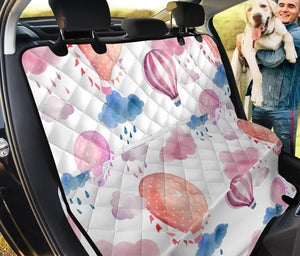 Watercolor Air Balloon Cloud Pattern Dog Car Seat Covers