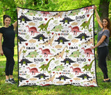 Cute Dinosaurs Pattern Premium Quilt