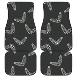 Hand Drawn Boomerang Australian Aboriginal Ornament Front And Back Car Mats