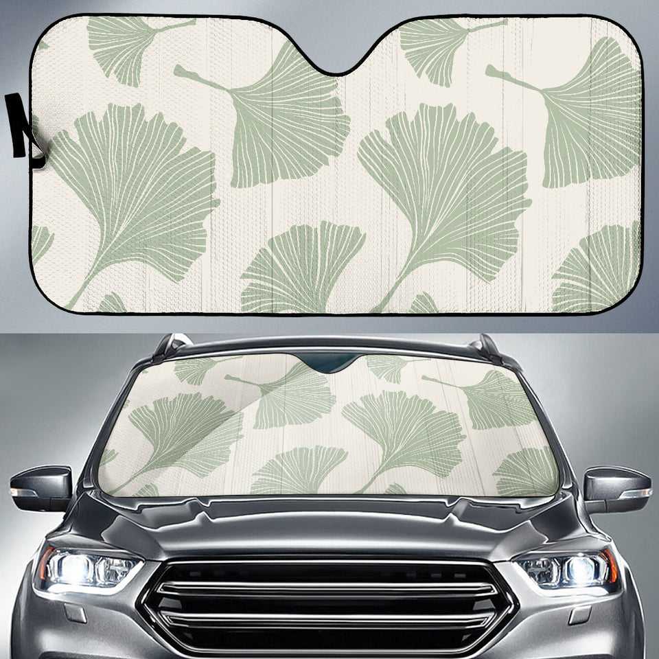 Ginkgo Leaves Pattern Car Sun Shade
