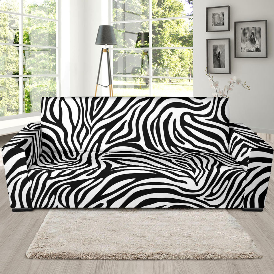 Zebra Skin Pattern Sofa Slipcover
