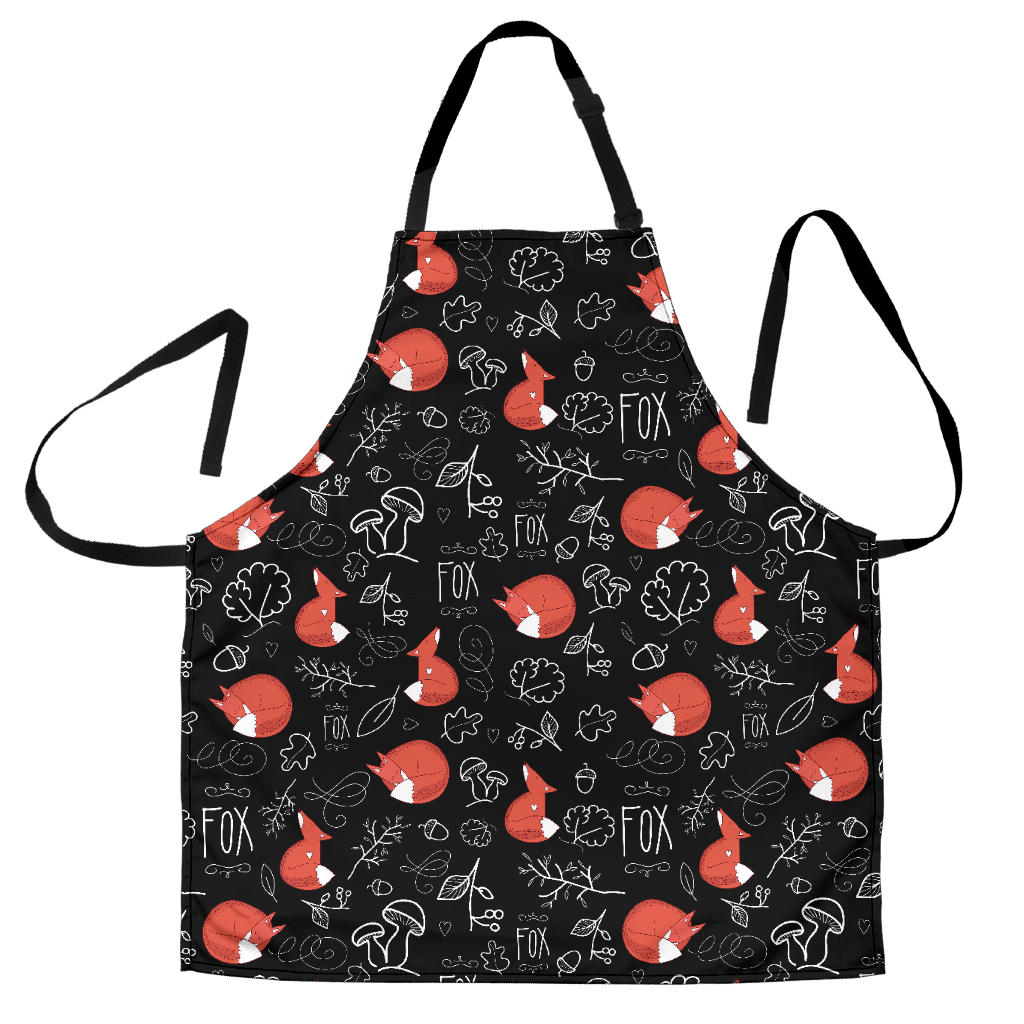 Fox Sleeping Fox Pattern Adjustable Apron