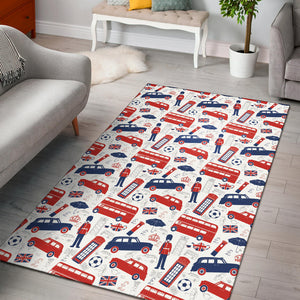 British Pattern Print Design 03 Area Rug