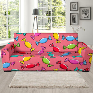 Colorful Wrapped Candy Pattern Sofa Slipcover