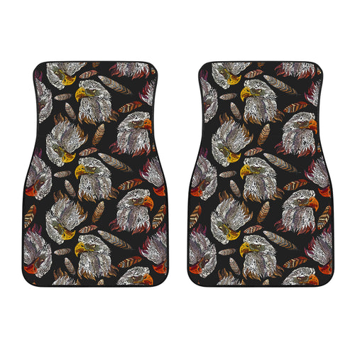 Eagle Pattern Print Design 05 Front Car Mats