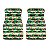 Horseshoes Pattern Print Design 01 Front Car Mats