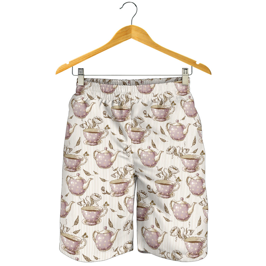 Tea pots Pattern Print Design 03 Men Shorts