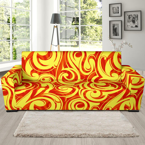 Fire Flame Design Pattern Sofa Slipcover