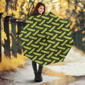 Green Peas Pattern Print Design 05 Umbrella