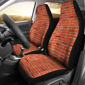 Brick Printed Pattern Print Design 03 Universal Fit Car Seat Covers