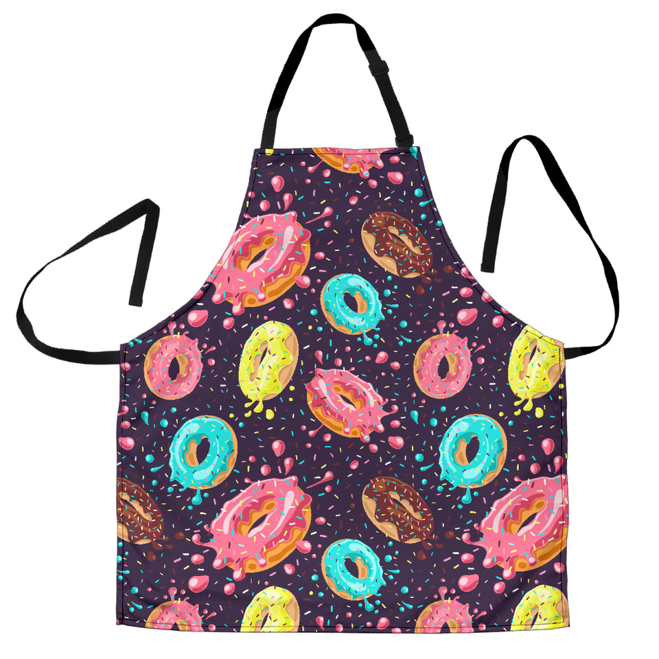 Colorful Donut Glaze Pattern Adjustable Apron