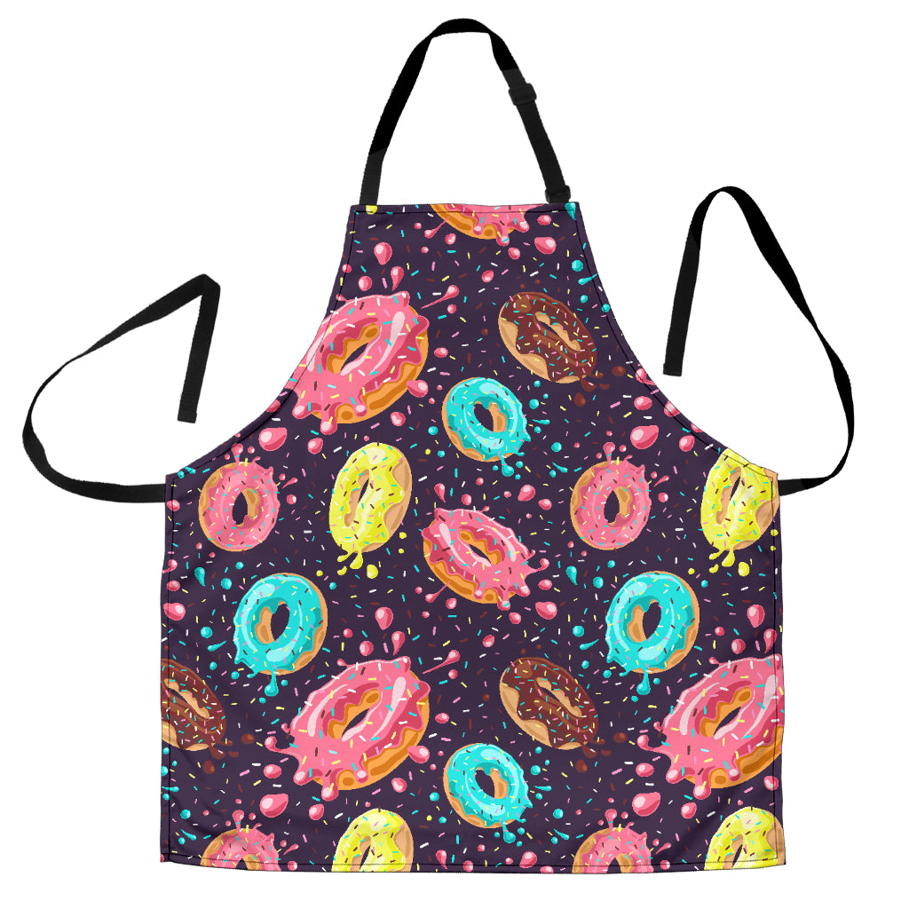 Colorful Donut Glaze Pattern Adjustable Apron