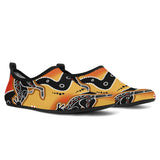 Kangaroo Australian Aboriginal Art Pattern Aqua Shoes