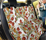 Red Tulips And Daffodils Pattern Dog Car Seat Covers