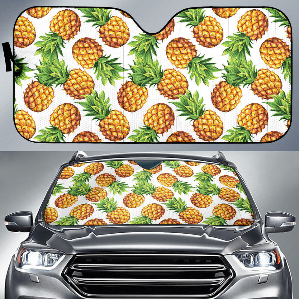 Pineapples Design Pattern Car Sun Shade