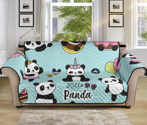 Cute baby panda pattern Sofa Cover Protector