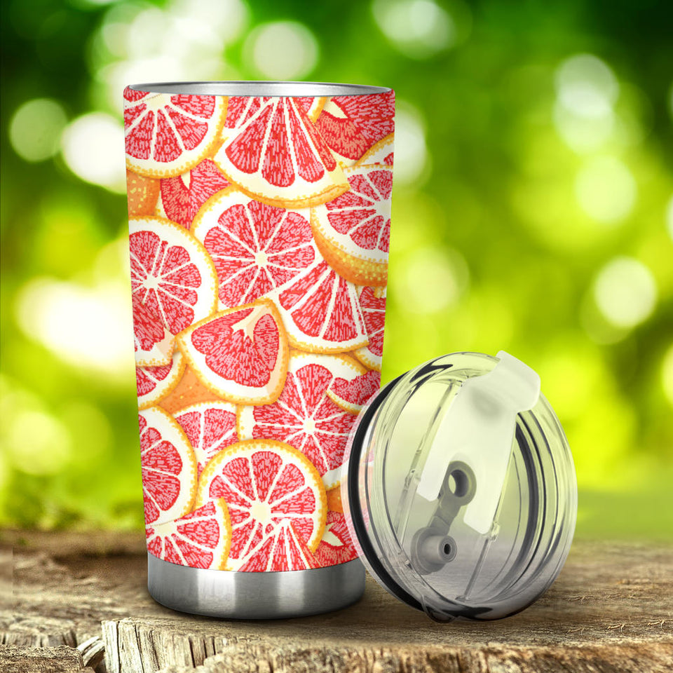 Tropical Grapefruit Pattern Tumbler