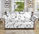 Garlic pattern black white Sofa Cover Protector