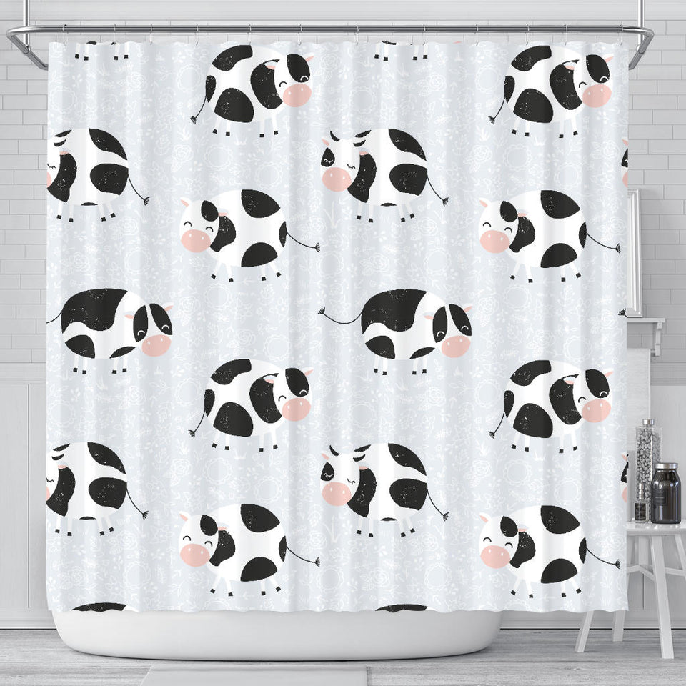 Cute Cows Pattern Shower Curtain Fulfilled In US