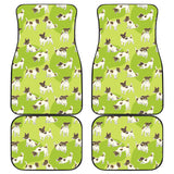 Jack Russel Pattern Print Design 01 Front and Back Car Mats
