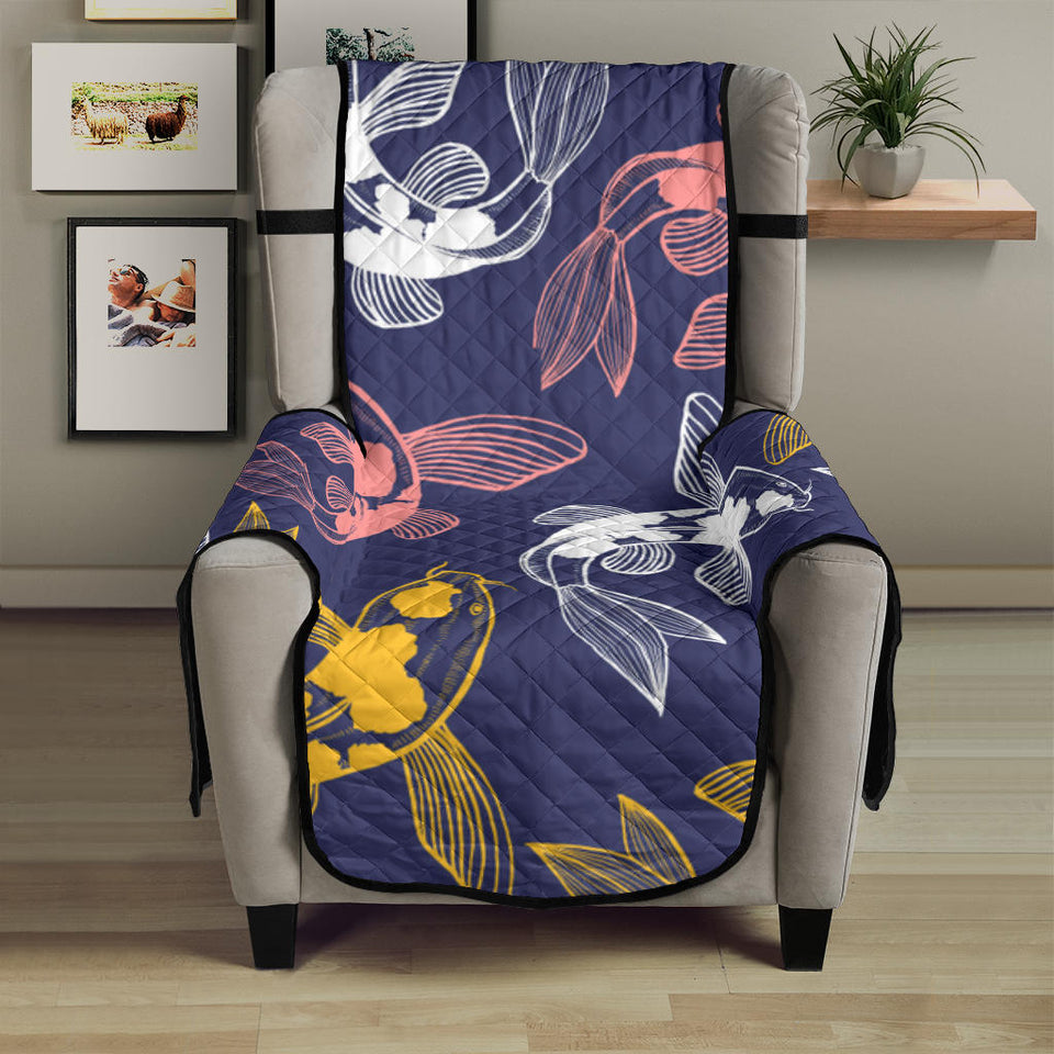 Koi Fish Carp Fish pattern Chair Cover Protector
