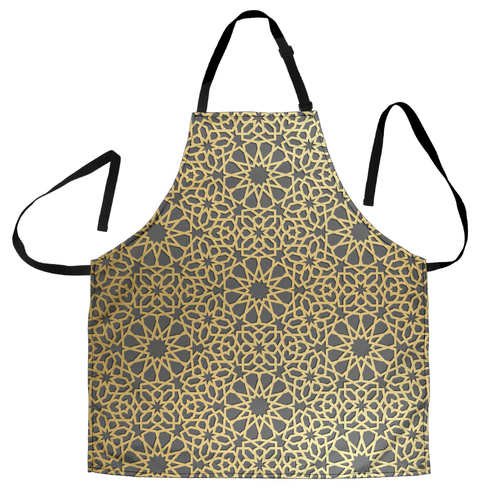 Arabic Star Gold Pattern Adjustable Apron