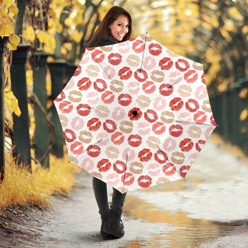 Lips Pattern Print Design 04 Umbrella