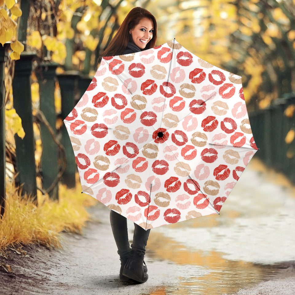 Lips Pattern Print Design 04 Umbrella