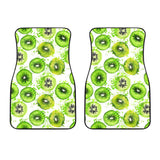 Watercolor Kiwi Pattern Front Car Mats