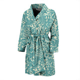 Classic Hand Drawn Grape Pattern Men'S Bathrobe