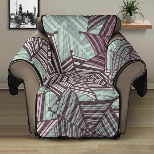 Spider web cobweb design color pattern Recliner Cover Protector
