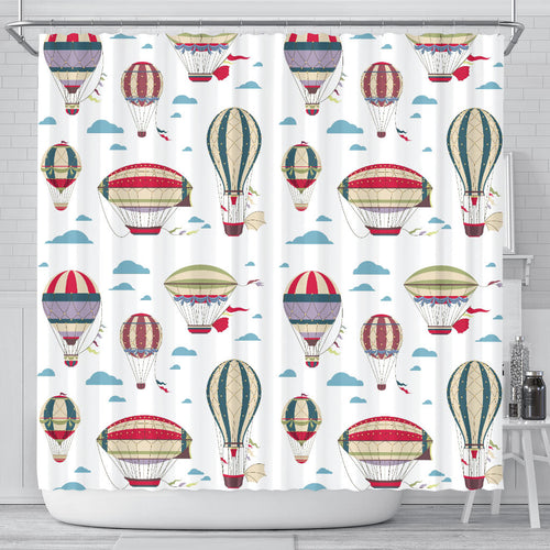Hot Air Balloon Pattern Shower Curtain Fulfilled In US