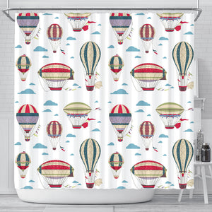 Hot Air Balloon Pattern Shower Curtain Fulfilled In US