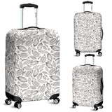 Cocoa Beans Leaves Pattern Luggage Covers