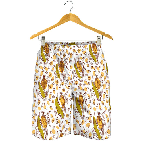 Corn Pattern Print Design 02 Men Shorts