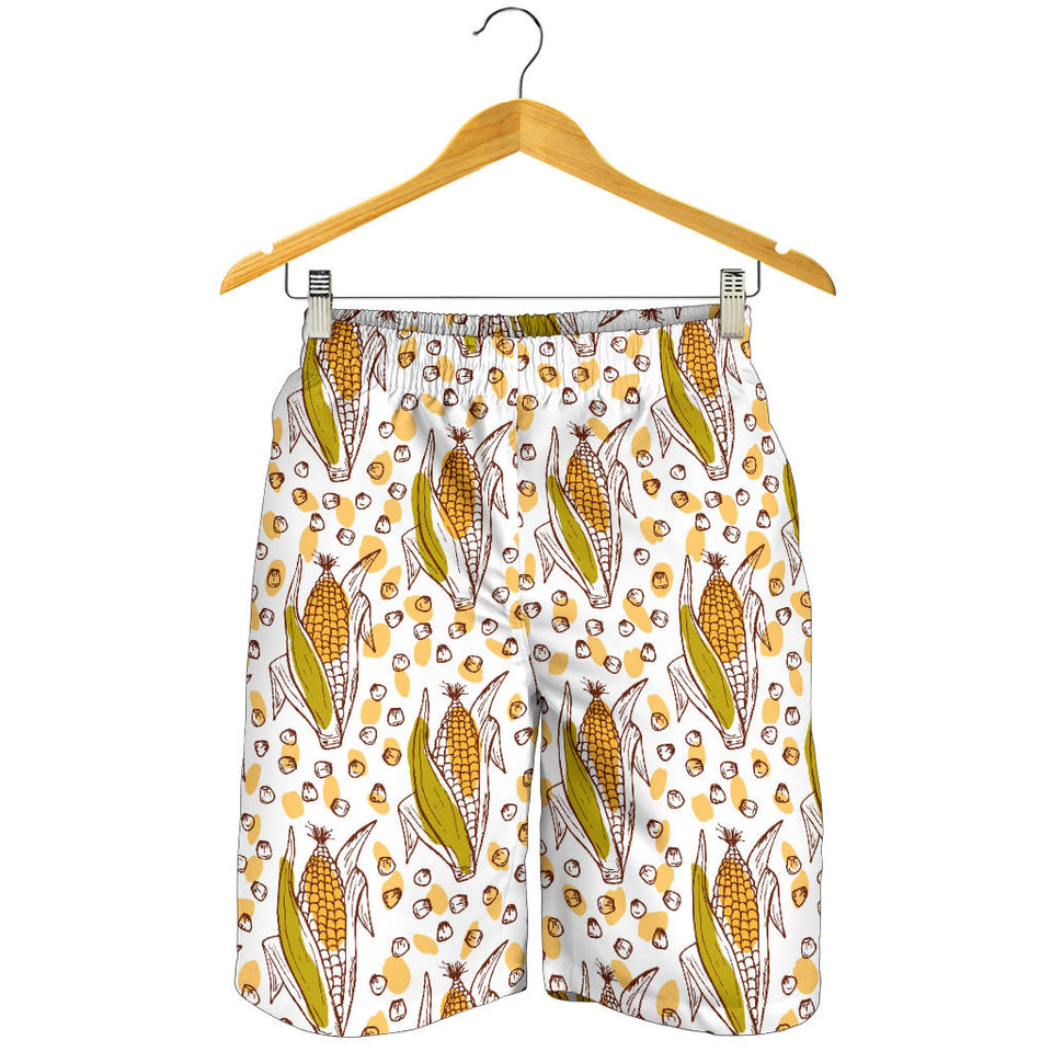 Corn Pattern Print Design 02 Men Shorts