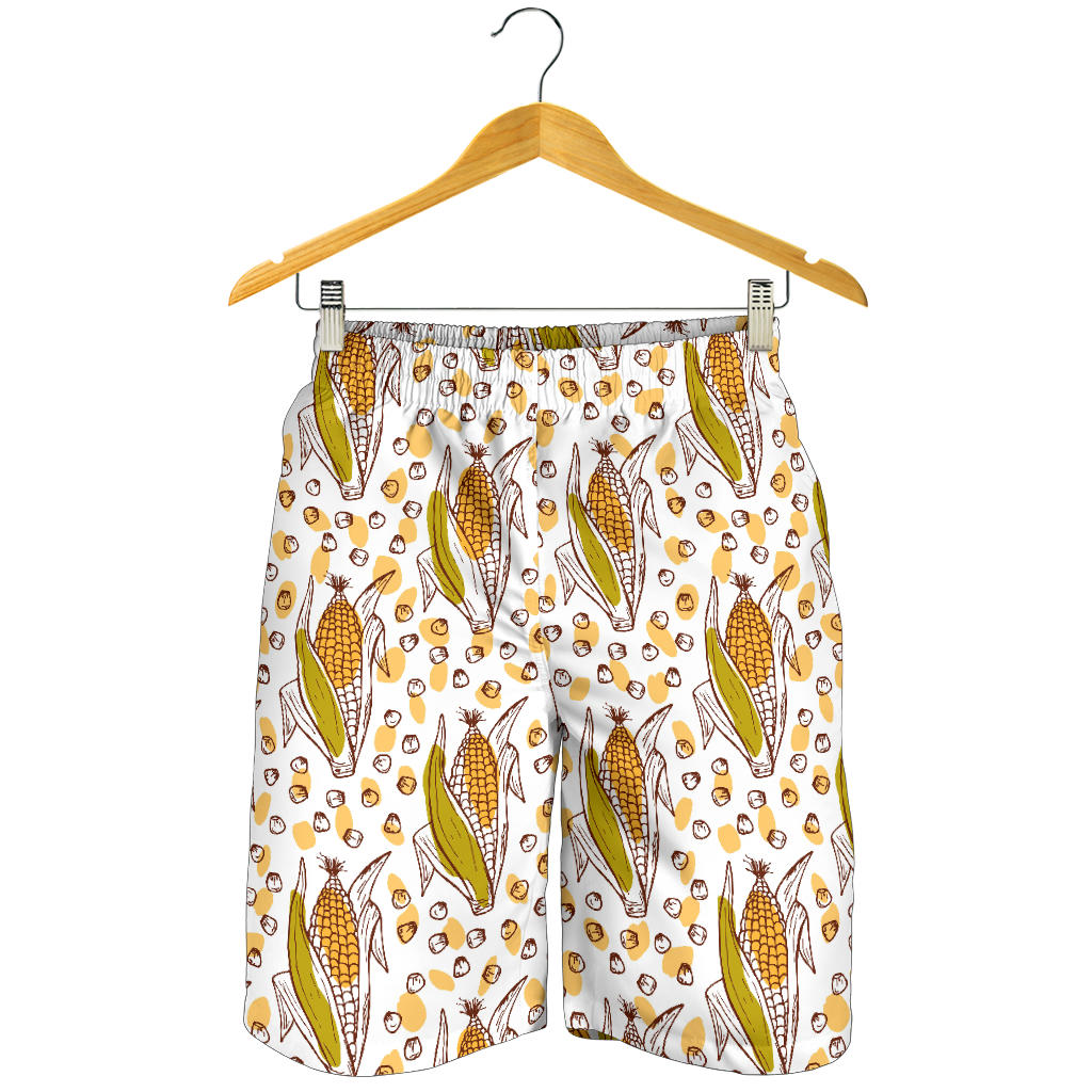 Corn Pattern Print Design 02 Men Shorts