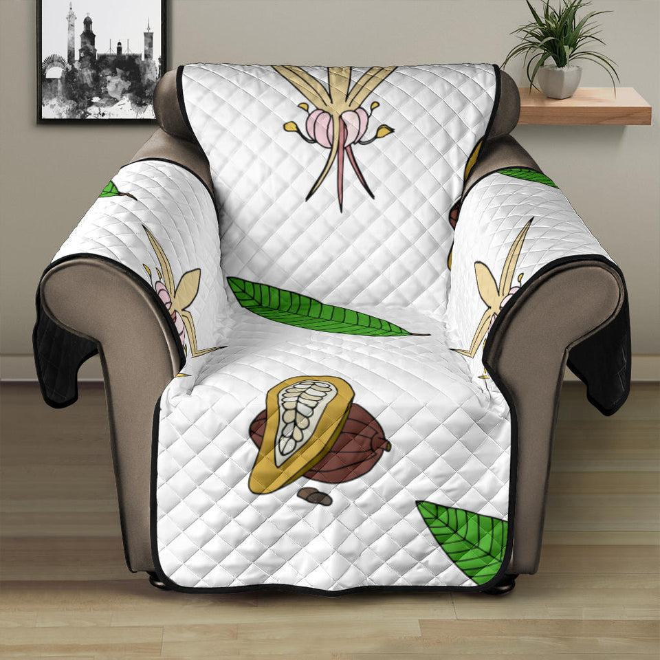 Color hand drawn cocoa pattern Recliner Cover Protector