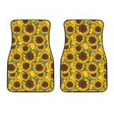Sunflower Pattern Front Car Mats