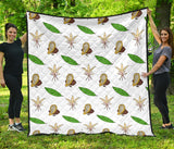 Color Hand Drawn Cocoa Pattern Premium Quilt