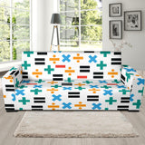 Math Pattern Print Design 05 Sofa Slipcover