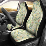 Hand Drawn Sea Turtle Fish Pattern  Universal Fit Car Seat Covers