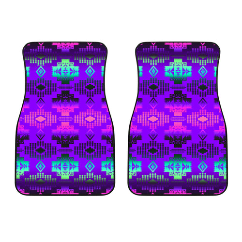 Purple Horizon Front Car Mats (Set Of 2)