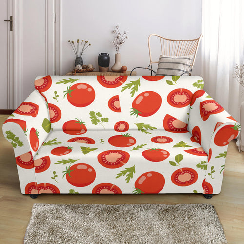 Tomato Pattern Loveseat Couch Slipcover