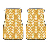 Pretzels Pattern Print Design 01 Front Car Mats